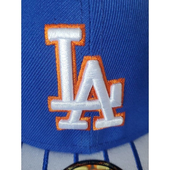 Los Angeles Dodgers Men's New Era 59FIFTY LA Logo MLB Baseball. 7 3/8 - Picture 6 of 10
